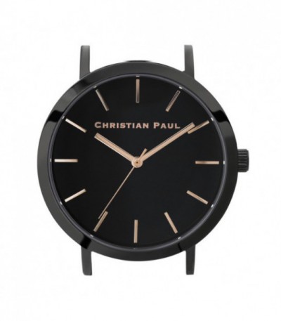 Reloj Caja Christian paul 43MM NEGRO NEGRO CRUDO