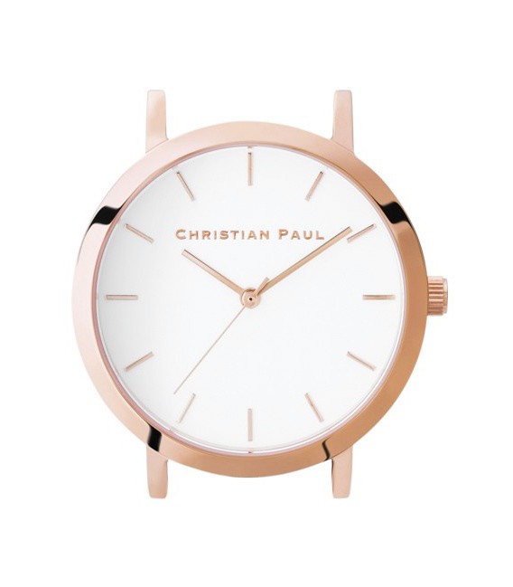 Reloj Caja Christian paul 35MM BLANCO RG CRUDO