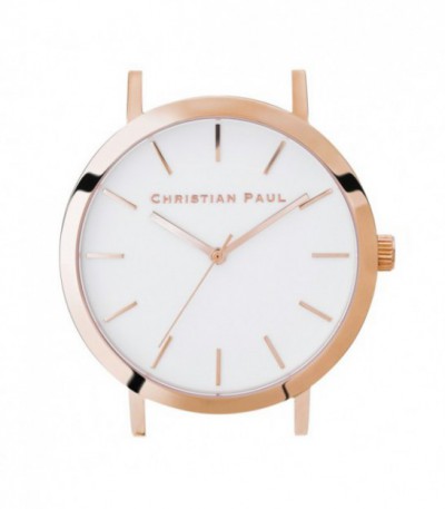 Reloj Caja Christian paul 43MM BLANCO RG CRUDO