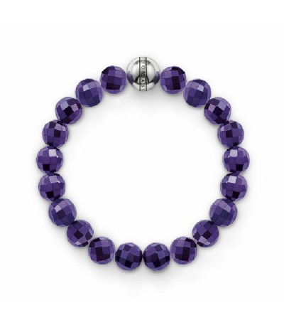 PULSERA PLATA AMATISTA VIOLETA L