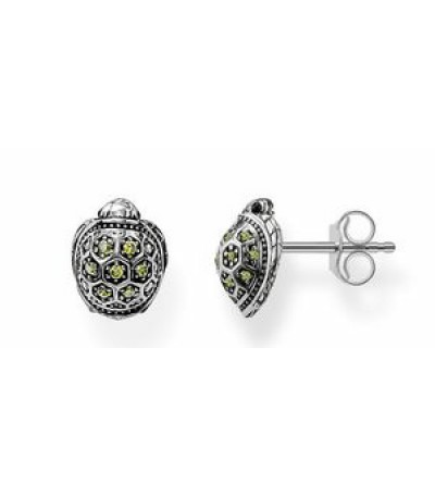 ARETES TORTUGA PLATA ENNEGRECIDA