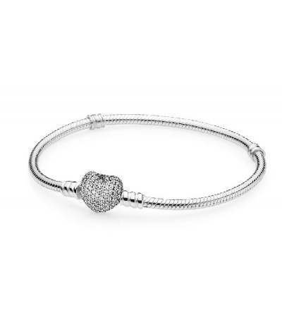 PULSERA PLATA CIRC CIE CORAZON