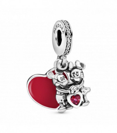 CHARM PLATA CIRC MICKEY & MINNIE