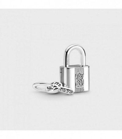 PADLOCK AND KEY STERLING SILVER