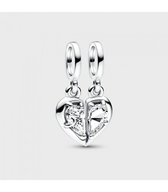 HEART SILVER SPLITABLE DANGLE