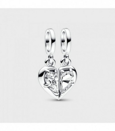 HEART SILVER SPLITABLE DANGLE