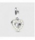 MUM HEART SILVER DOUBLE DANGLE