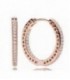 14k ROSE GOLD-PLATED HOOP EARRINGS