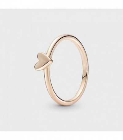 HEART 14K ROSE GOLD-PLATED RING