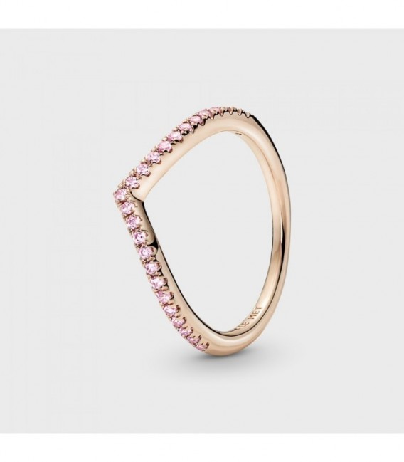 WISHBONE 14K ROSE GOLD-PLATED RING