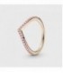 WISHBONE 14K ROSE GOLD-PLATED RING