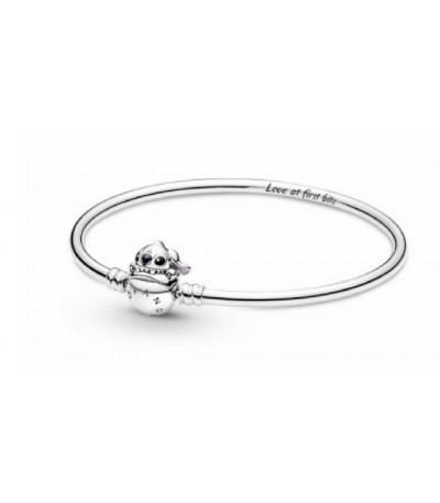 Disney Stitch sterling silver bangle wit