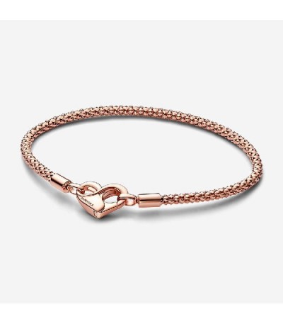 STUDDED CHAIN 14K ROSE GOLD-PLATED