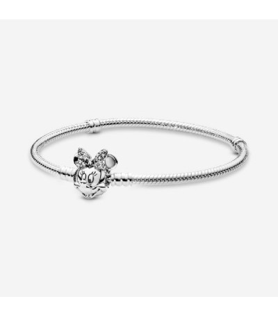 Disney Minnie silver bracelet with clear