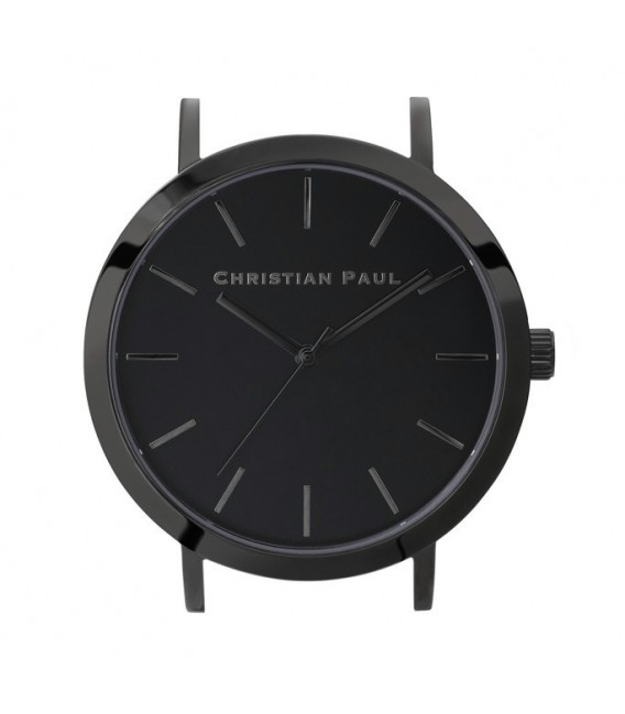 Reloj Caja Christian paul 43MM NEGRO NEGRO CAPITAL