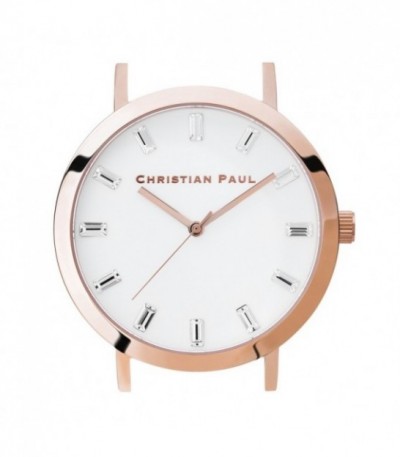 Reloj Caja Christian paul 43MM BLANCO RG LUXE