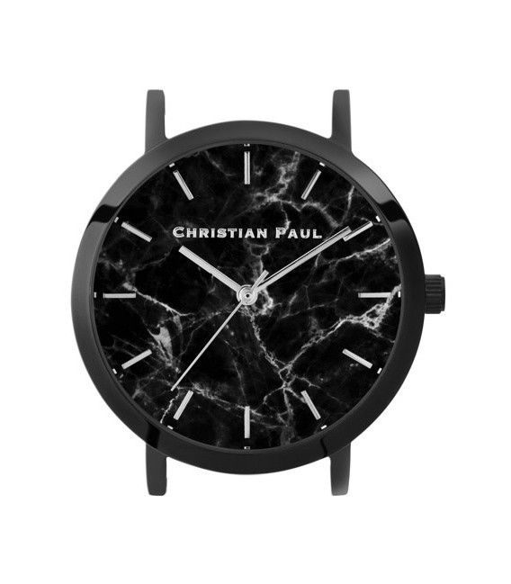 Reloj Caja Christian paul 35MM MARMOL NEGRO NEGRO