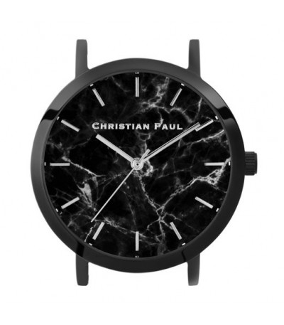 Reloj Caja Christian paul 35MM MARMOL NEGRO NEGRO