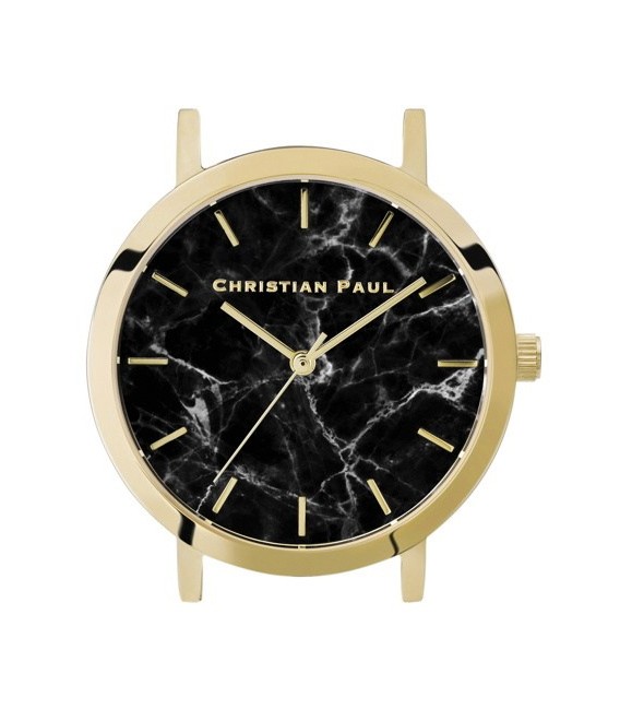 Reloj Caja Christian paul 35MM MARMOL NEGRO G