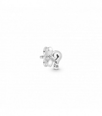 Question mark sterling silver stud earri