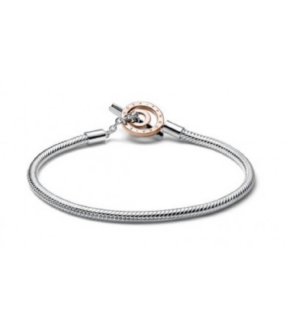 PULSERA PANDORA ORO-ROSA