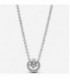 SILVER COLLIER WITH CLEAR CUBIC ZIRCONIA