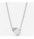 WHITE ROSE SILVER COLLIER