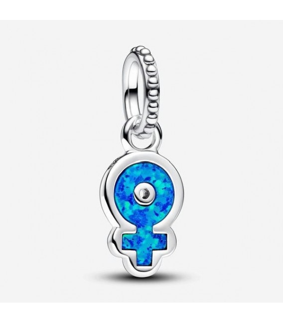 POWERFUL WOMEN SILVER DANGLE BLUE