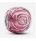 PINK ROSE SILVER CHARM