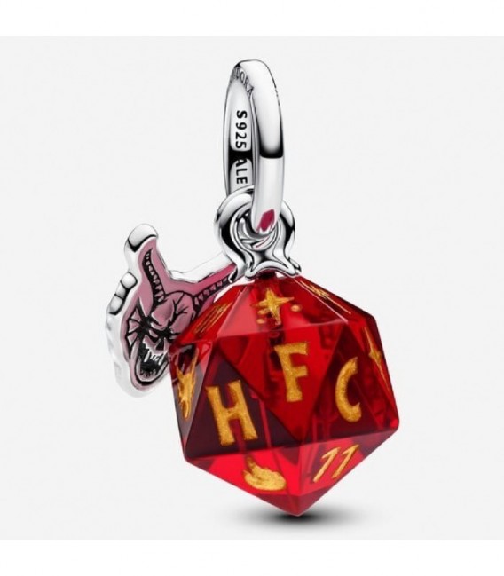 Charm Colgante Dado Club del Fuego Infernal de Stranger Things